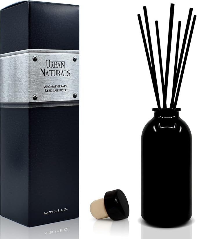 Urban Naturals Crisp White Linen Reed Diffuser Gift Set | with Citrus, Ozone, Ylang-Ylang, Lilies & Sandalwood Notes for a Fresh, Clean Cotton Smelling Home