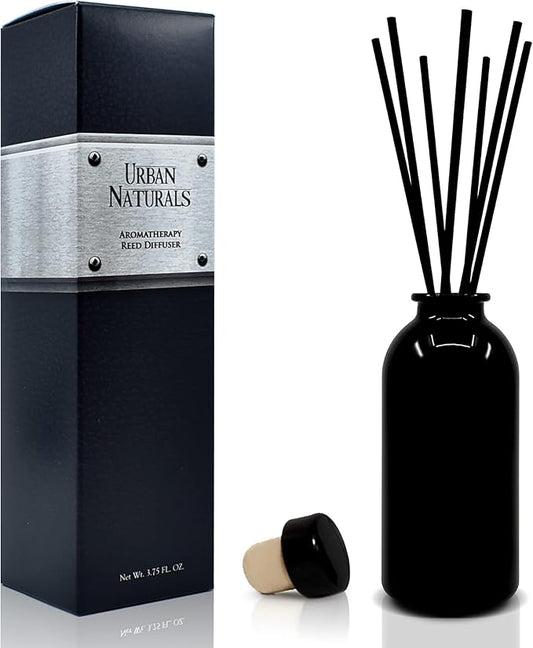 Urban Naturals Crisp White Linen Reed Diffuser Gift Set | with Citrus, Ozone, Ylang-Ylang, Lilies & Sandalwood Notes for a Fresh, Clean Cotton Smelling Home