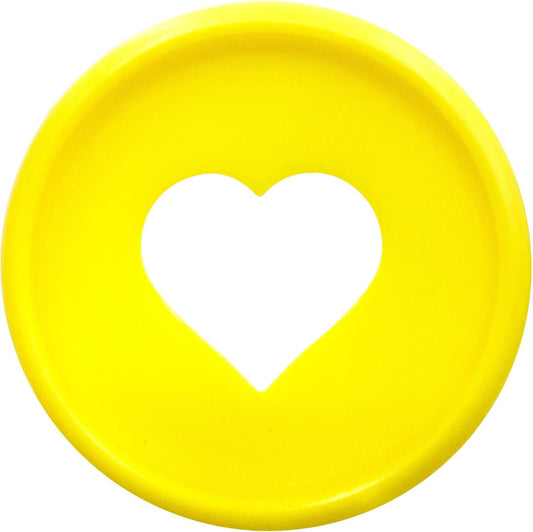 100pcs Planner Expander Discs 0.94Inch Book Binding Disc For Discbound Notebook Accessories Heart Binder Rings(Yellow,0.94inch/24 mm)
