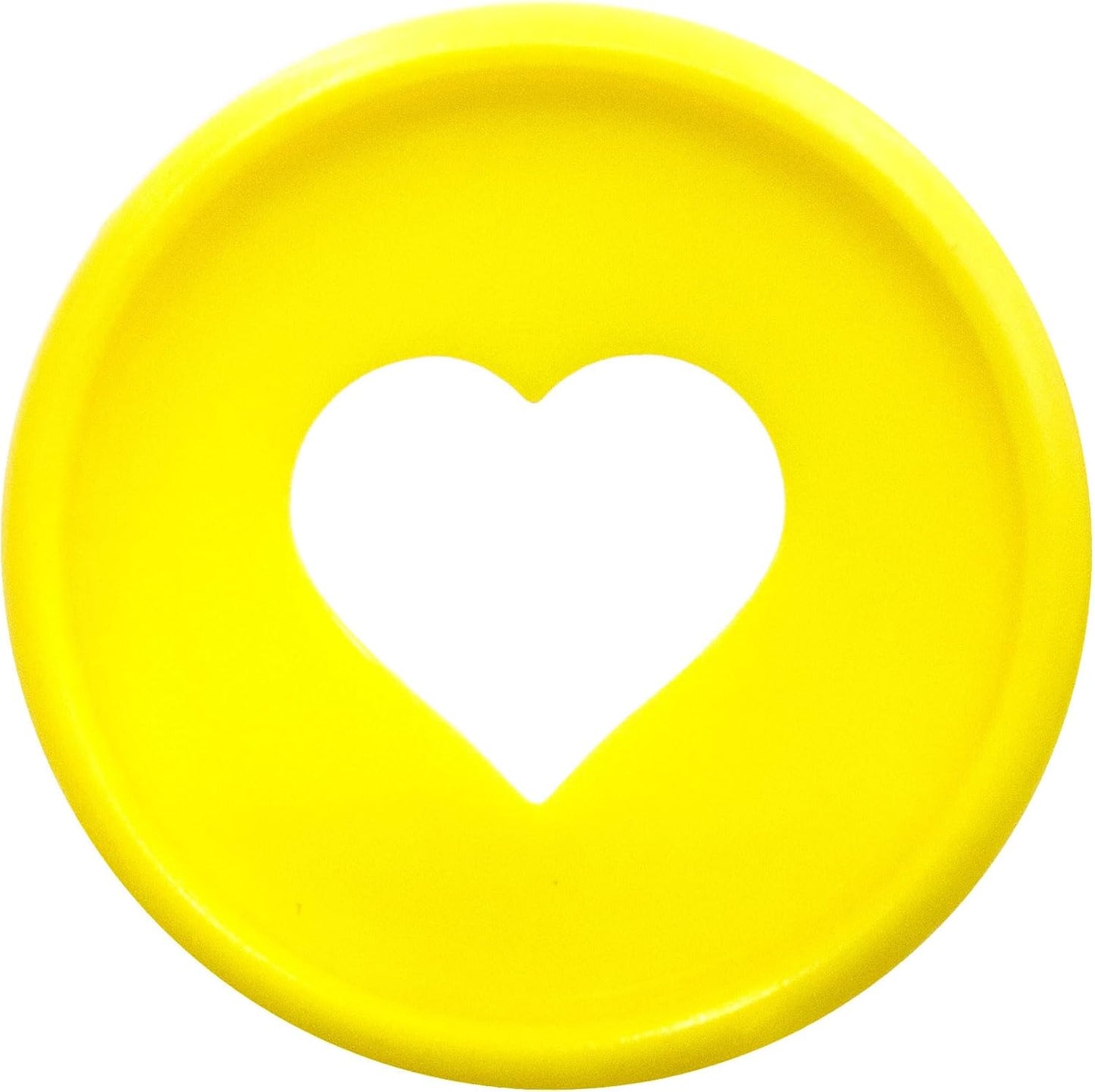 100pcs Planner Expander Discs 1.26Inch Book Binding Disc For Discbound Notebook Accessories Heart Binder Rings(Yellow,1.26 inch/32 mm)