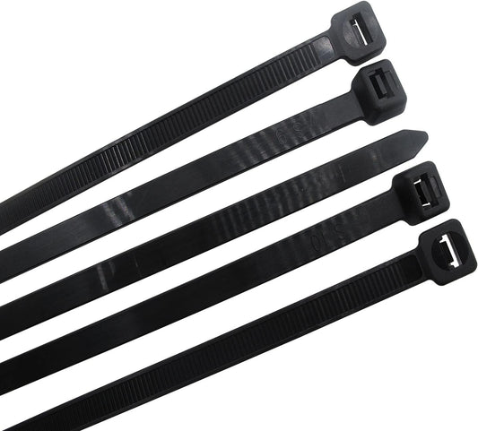 Superun Heavy Duty Zip Ties 24 Inch, Strong Large Black Zip Ties 120 Lbs Tensile Strength Selflocking Wire Ties (Industrial Grade Cable Ties) Pack of 50