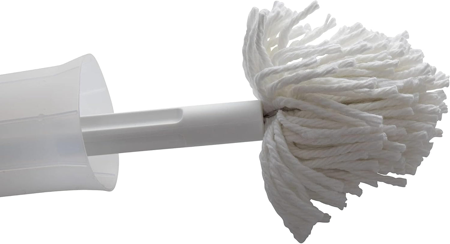 Fuller Brush Toilet Bowl Swab with Handy Holder Caddy – Toilet Swab with Soft Non-Scratch Head, Long Handle, Deep Cleaning Under Rim