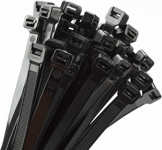 26 inch Black Zip Ties Heavy Duty 60 PCS, 200 LBS Ultra Exclusive Strong Plastic Wire Ties, Large Cable Ties Extra Long Tie Wraps, Indoor and Outdoor UV Resistant