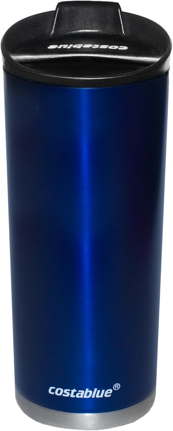 Travel Coffee Mug - 16 Oz. Stainless Steel Insulated Coffee Mug, Leak Proof Tumbler w/Dishwasher Safe Lid, Double Wall Travel Coffee Cup, Reusable Insulated Tumbler for Hot & Cold Beverages