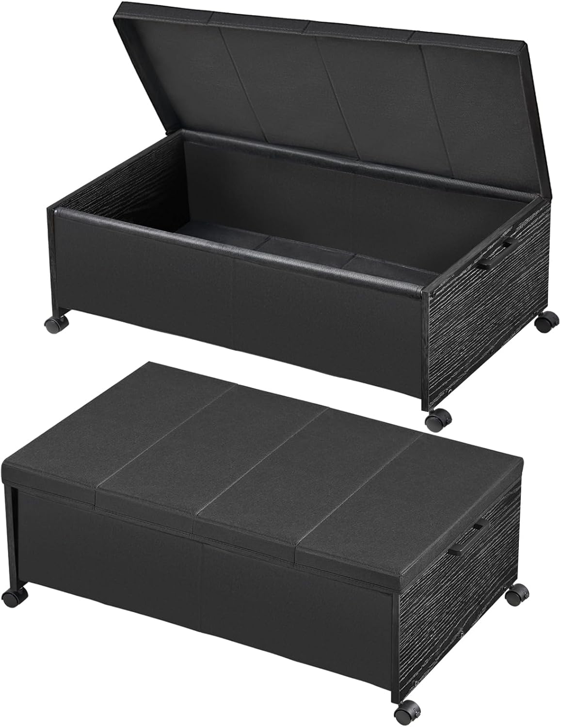 Under Bed Drawers on Wheels, XXXXL Size, UnderBed Storage with Wheels, Wooden Under Bed Storage, Underbelly Storage, Heavy Duty, Patented Design