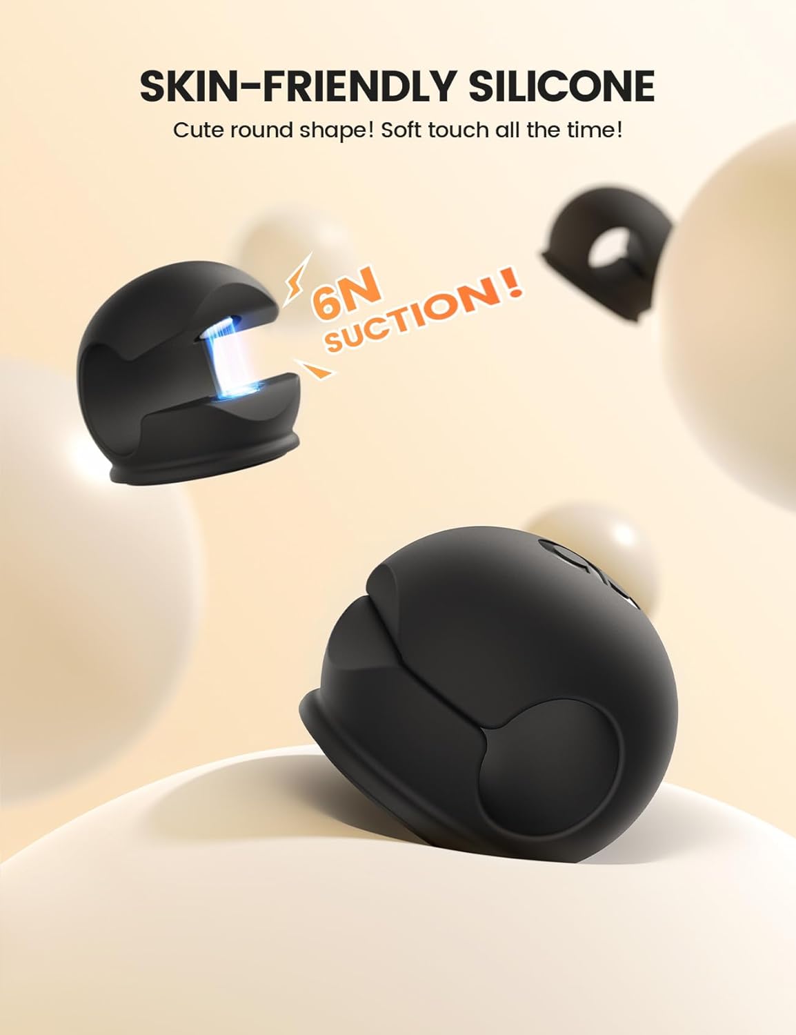 8Pack Magnetic Cord Organizer Clips - Lamicall [Mini-Soft Silicone] Cable Management for Phone Charger Cord, Durable Adhesive Cable Holder for Desk Nightstand, Home Office Organizer Gadget Accessories