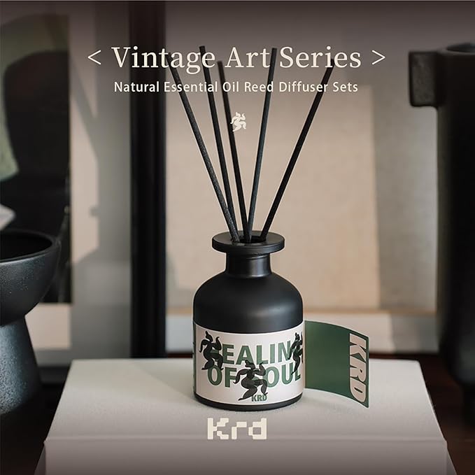 KRD Sweet - Candied Haws Reed Diffuser Set, 3.38 fl oz (100ml) Premium Scented Oil Diffuser with 8 Natural Rattan Sticks, Long-Lasting Fragrance for Home Office Bathroom Decor