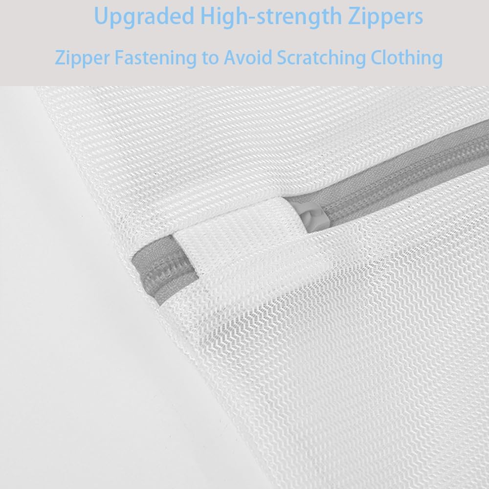 2 Pack 43 x 35 inch Oversize Laundry Bags Mesh Wash Bags, Large Delicates Bag for Washing Machine, Jumbo Laundry Sack for Washing Delicates, Big Clothes, Bed Sheet, Bedcover, Blanket (2)