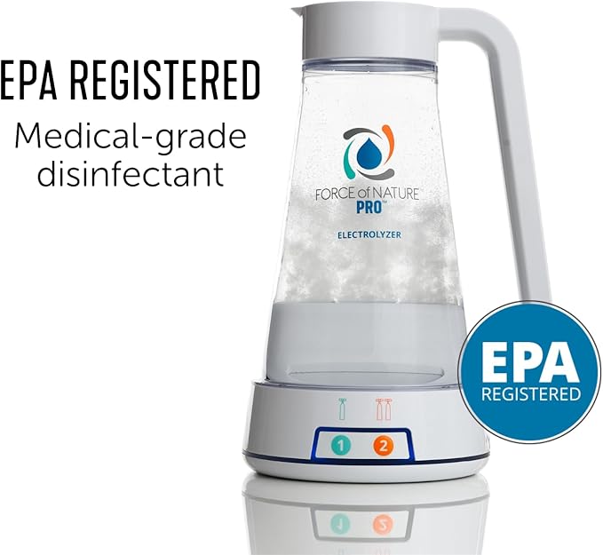 Force of Nature Multi-Purpose Cleaner, Disinfectant & Deodorizer | Kills 99.9% of Germs (Pro Kit (Commercial Use) & 10 Capsules (10mL each))