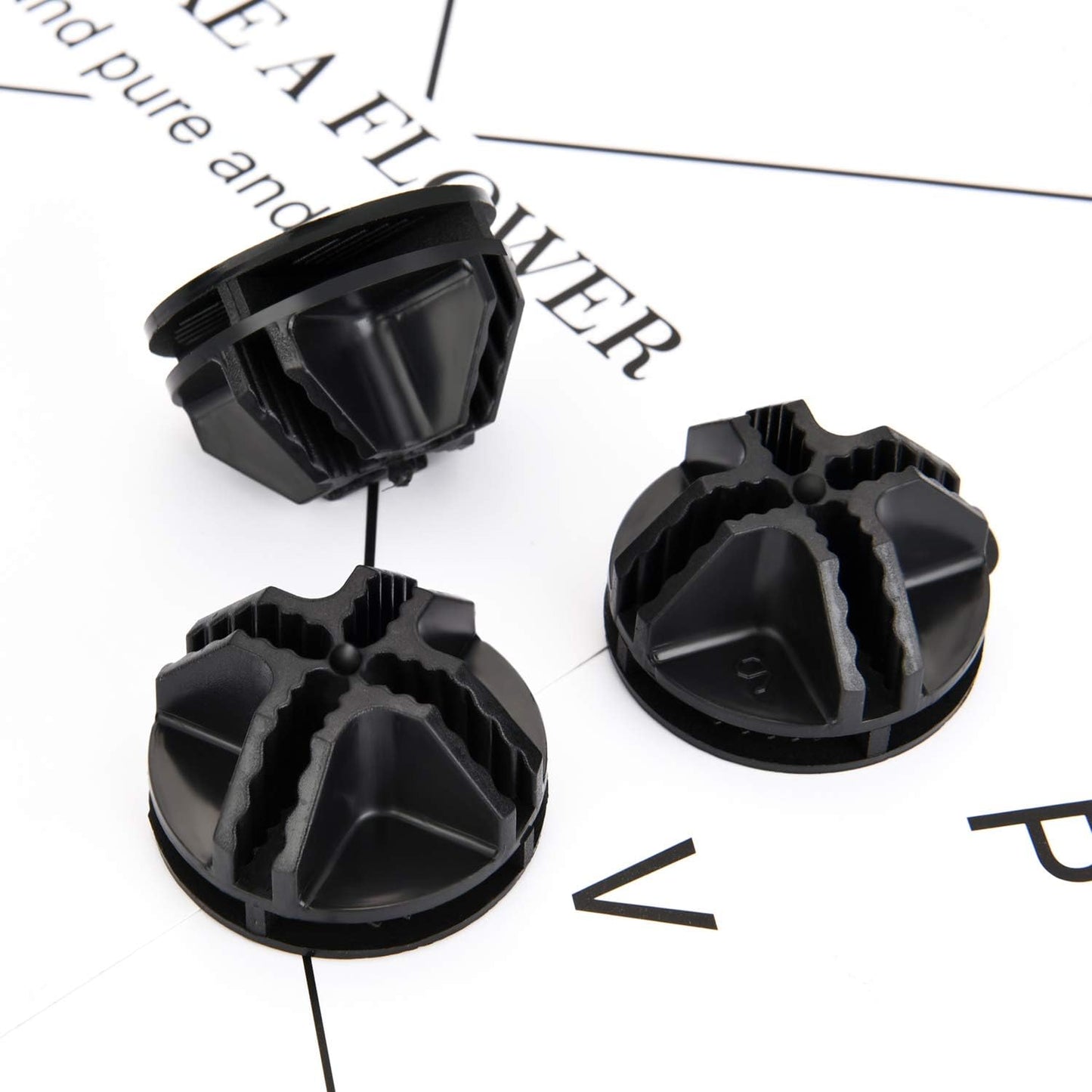 32 Pieces Cube Connectors Plastic Storage Wire Cube Organizer ABS Connectors for Modular Closet Storage Organizer and Wire Shelf (Black)