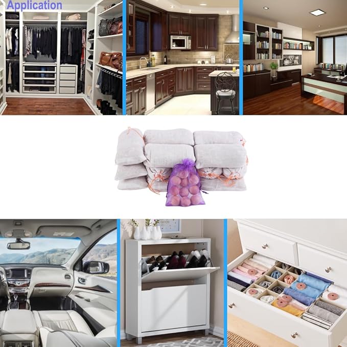 15 Cedar Chip Bags and 10 Cedar Balls for Clothes Storage