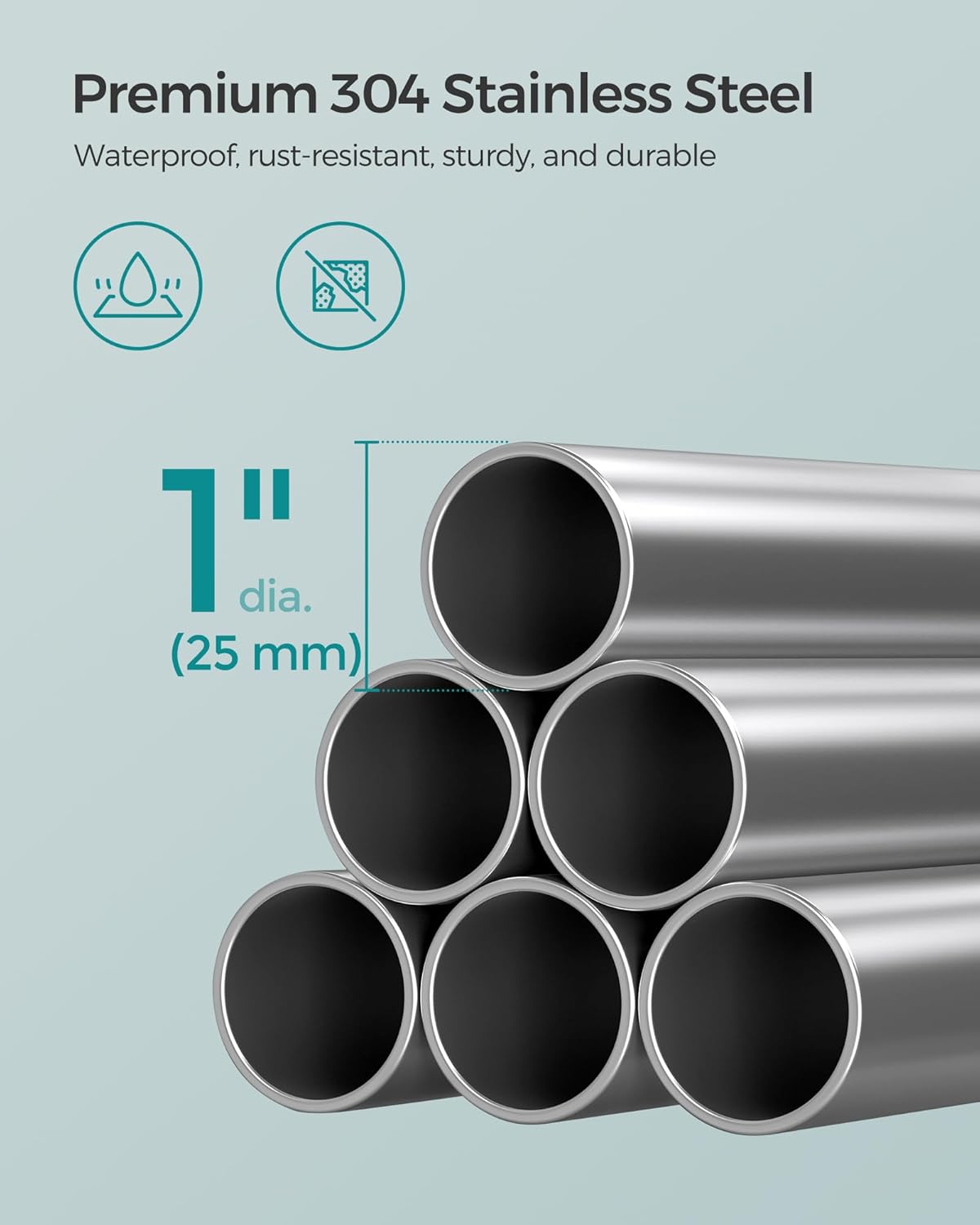 SONGMICS Corner Shower Caddy Tension Pole, 4-Tier Rust-Resistant Shower Organizer, Shower Shelf, Drill-Free, 35.8 to 118.1 Inches, Height Adjustable Trays, for Bathroom, Cloud White UBCB008W01