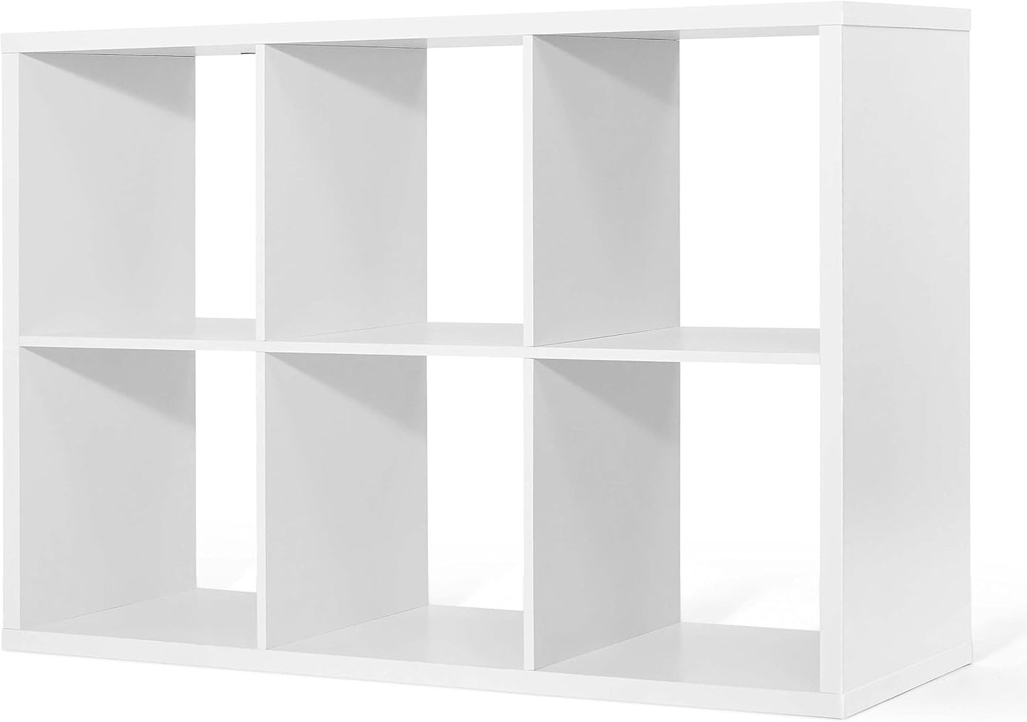 CAPHAUS Sturdy Room 13-Inch Cube Storage Organizer Shelf, with Extra Thick Exterior Edge, Open Storage Shelf Divider, Bookcase, 6-Cube / 8-Cube / 9-Cube, Colors Available in Rustic Grey Oak and White