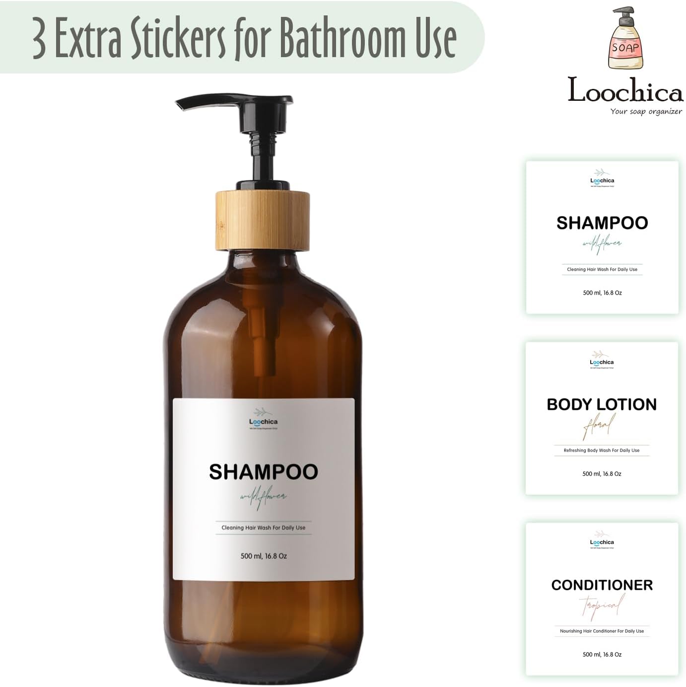 Hand Amber Glass Soap Dispenser with Pump, Amber Hand Soap Dispenser, Refillable Reusable Apothecary Soap Pump Dispenser Bottles for Bathroom and Kitchen Use