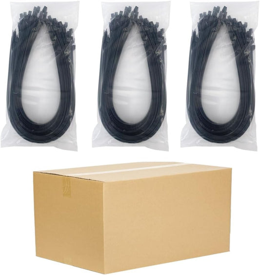 Case of 24 Packs,50/Pack,HS Extra Long Heavy Duty Zip Tie Straps Thick 0.35 Inch Plastic Duct Zip Ties Heavy Duty 200 Pounds,Black Large Zip Ties 36 Inch for HVAC,Travel,Packaging,Vessel