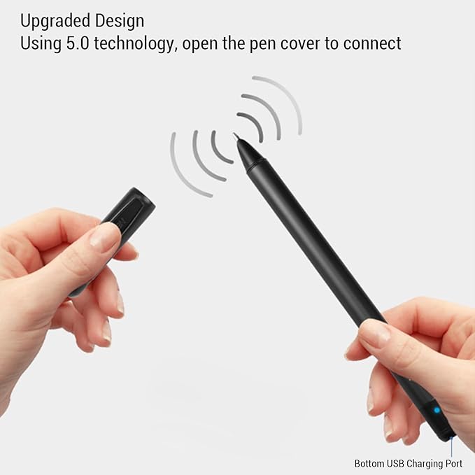 Digital Smart Pen and Notebook, Real Time Sync for Digitizing, Convert to Text, Offline Storage, Sharing Paper Notes, Smartpen Writing Set for Phones, Tablets, Study Notes (Black)