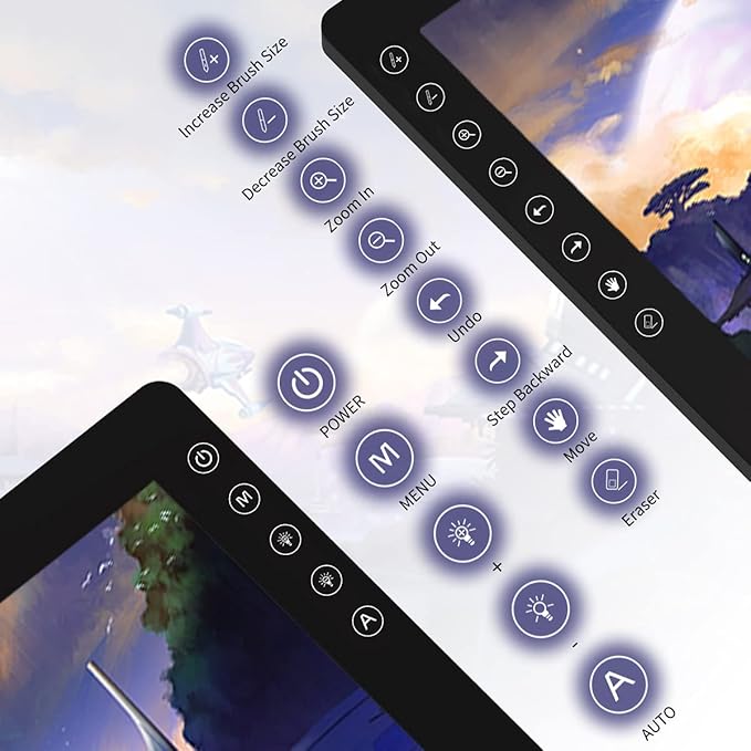 GAOMON PD2200 Drawing Tablet with Screen, Full-Laminated Digital Art Tablet with 8 Touch Buttons, Battery-Free Stylus, Tilt, 130% sRGB, 21.5 inch Graphics Tablet with Stand for Mac, Windows PC