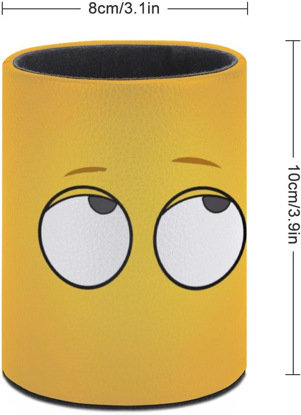 Eye Pen Holder Pencil Organizer Cute Pencil Cup Desk Decor Makeup Brush Holder PU Multifunctional Office Suppliesfor Home Classroom School