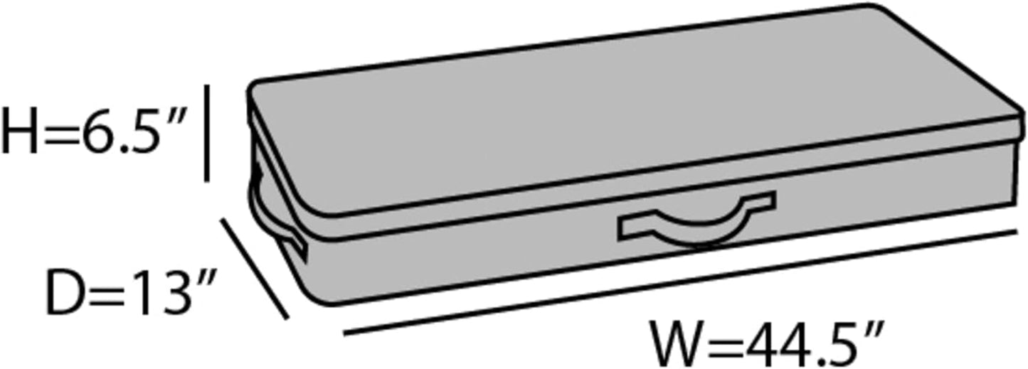 Covermates Keepsakes - Underbed Storage Bag - ID Window - Reinforced Handles - Indoor Storage, Brown Heather