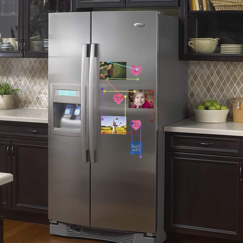 Reusable Silicone Magnetic Cable Ties, 28 Pack 7.48'' Magnetic Twist Ties for Bundling and Organizing, Holding Stuff, USB Charging Cords, Fridge Magnets, or to Play and Decorate(7 Colors)