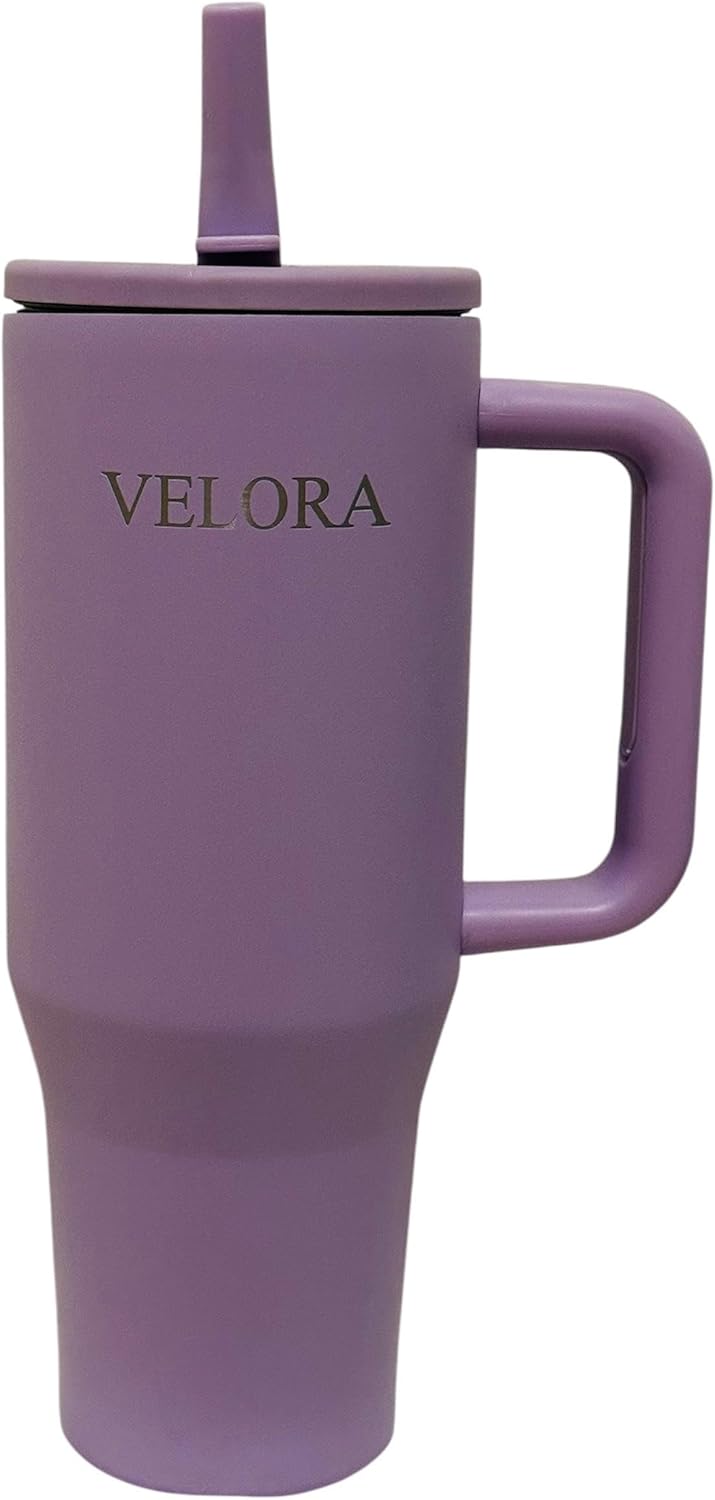 VELORA ChillGuard 40 oz Stainless Steel Insulated Tumbler for Hot & Cold Drinks (Water, Coffee, Smoothies, juices etc) (Purple)