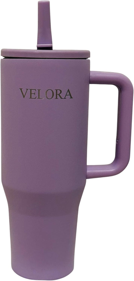 VELORA ChillGuard 40 oz Stainless Steel Insulated Tumbler for Hot & Cold Drinks (Water, Coffee, Smoothies, juices etc) (Purple)