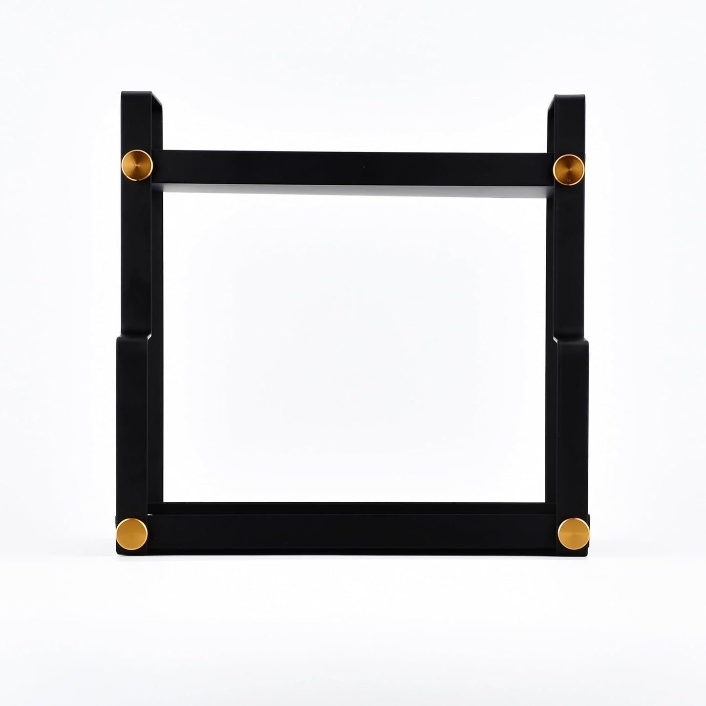 FFK 2 Tier Countertop Organizer, Cosmetic Organizer, Storage Shelf for Cabinet, Countertop, Pantry, Desktop, Ideal for Bathroom, Kitchen, Office (Black)