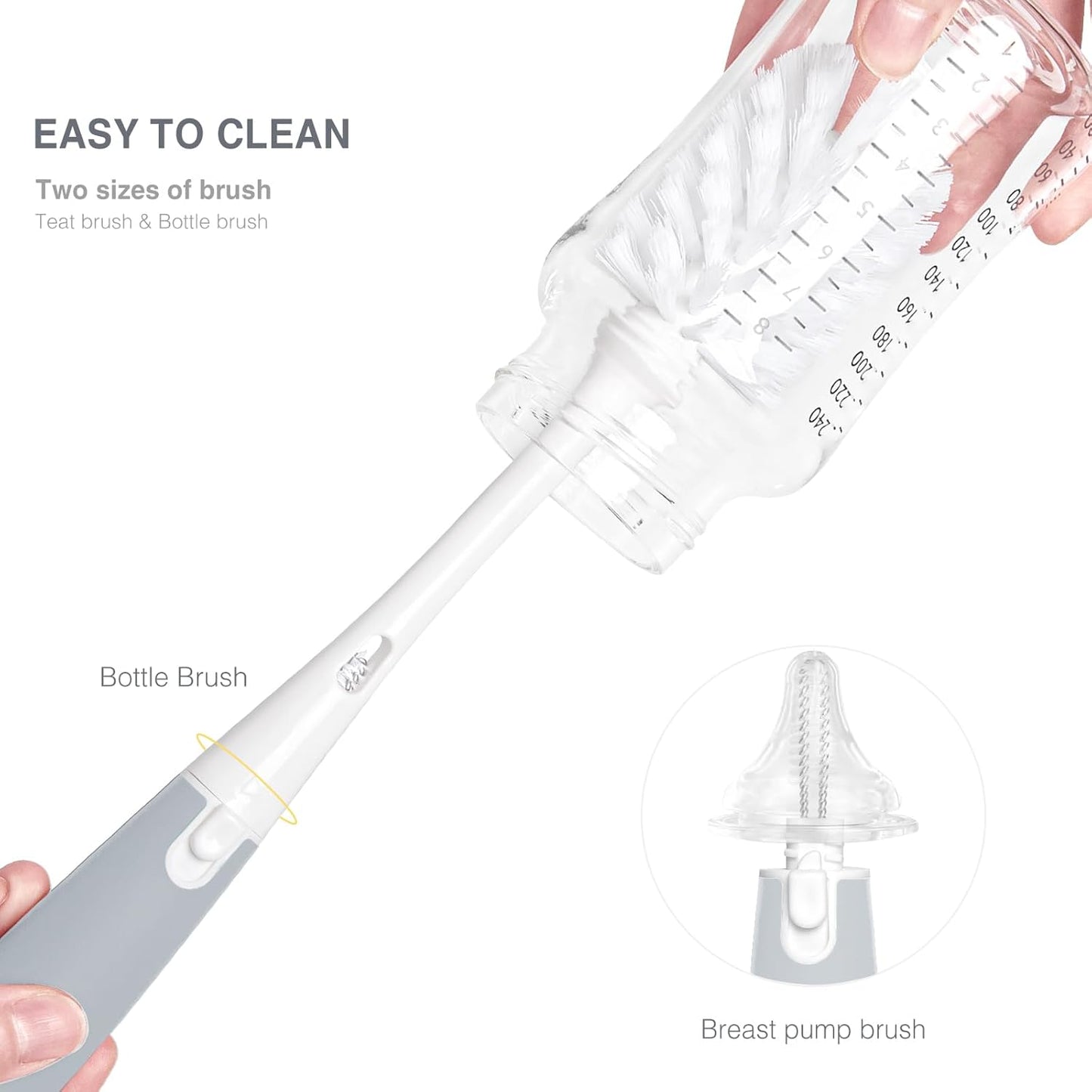 Termichy Travel Baby Bottle Drying Rack, Compact Size with Large Capacity for Working Mom, Visit Families, Friends or Camping with Baby Gary