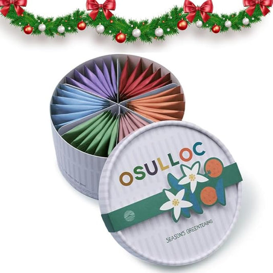 OSULLOC For:rest Tea Box (36 Count, 6 Types x 6ea,) Exquisite & Unique Gift idea For Tea Lover, Variety Gift Box Sampler, 6 Unique Blended tea from Jeju Island