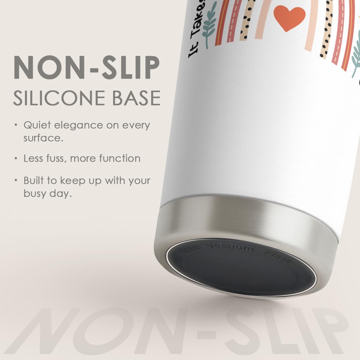 SANDJEST Teacher Tumbler - It Takes Big Heart to Shape Little Minds Travel Coffee Mug Appreciation Gift for Teachers - 20oz Insulated Stainless Steel Tumblers Birthday, Christmas, Back To School Gifts