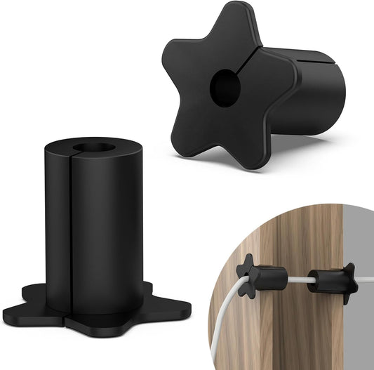 5/8 Inch Wall Hole Cable Routing kit Accessories for Starlink ethernet Cables,Silicone Cable Feed Pass Through bushings Cable Grommet for 5/8 Inch Cables for Starlink Ethernet Cables (Black,2PCS)
