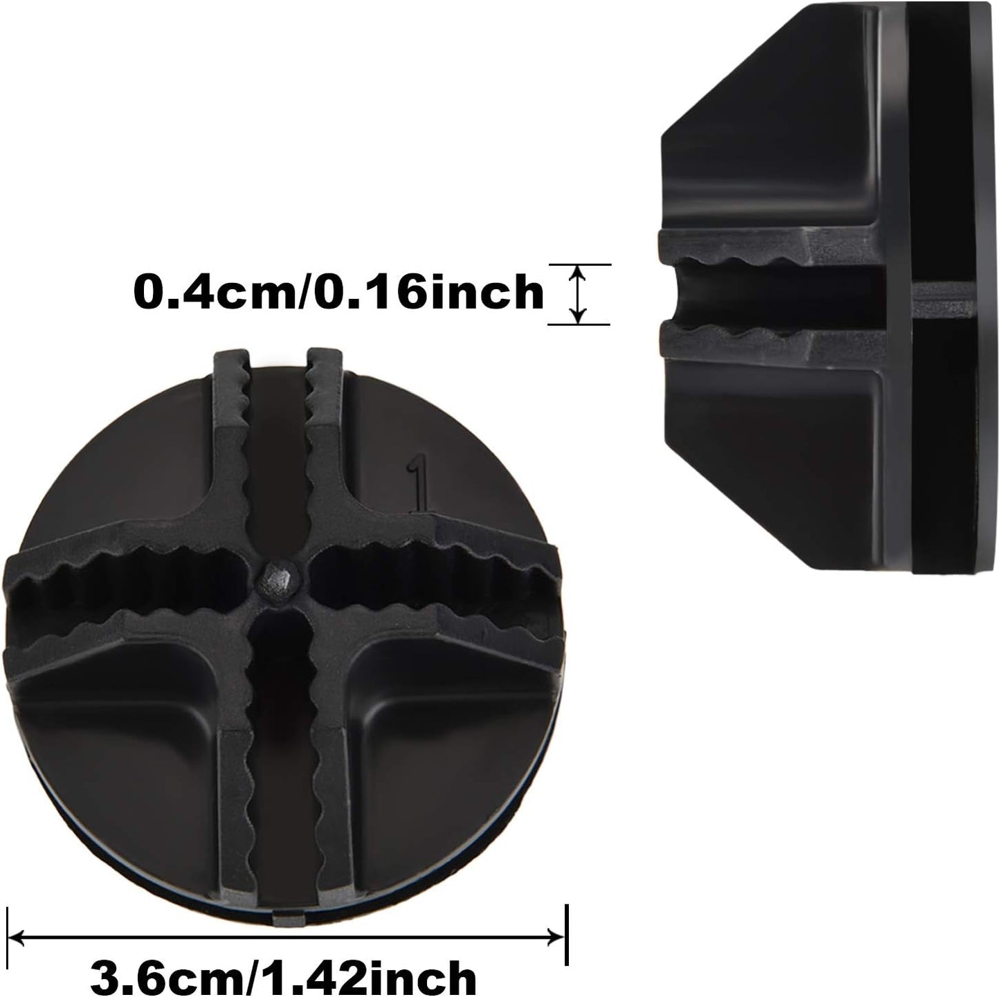 32 Pieces Cube Connectors Plastic Storage Wire Cube Organizer ABS Connectors for Modular Closet Storage Organizer and Wire Shelf (Black)