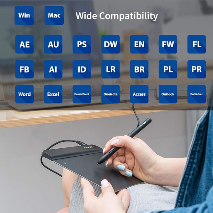 Drawing Tablet XPPen StarG640 Digital Graphic Tablet 6x4 Inch Art Tablet with Battery-Free Stylus Pen Tablet for Mac, Windows and Chromebook (Drawing/E-Learning/Remote-Working)