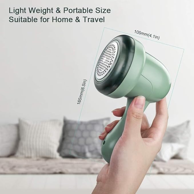 Fabric Shaver, Lint Remover for Clothes, Electric Lint Remover with 3 Replaceable Blades, Removes Fabric Pills, Rechargeable Sweater Defuzzer Pill Remover, Depiller Effectively Remove Pills, Lint