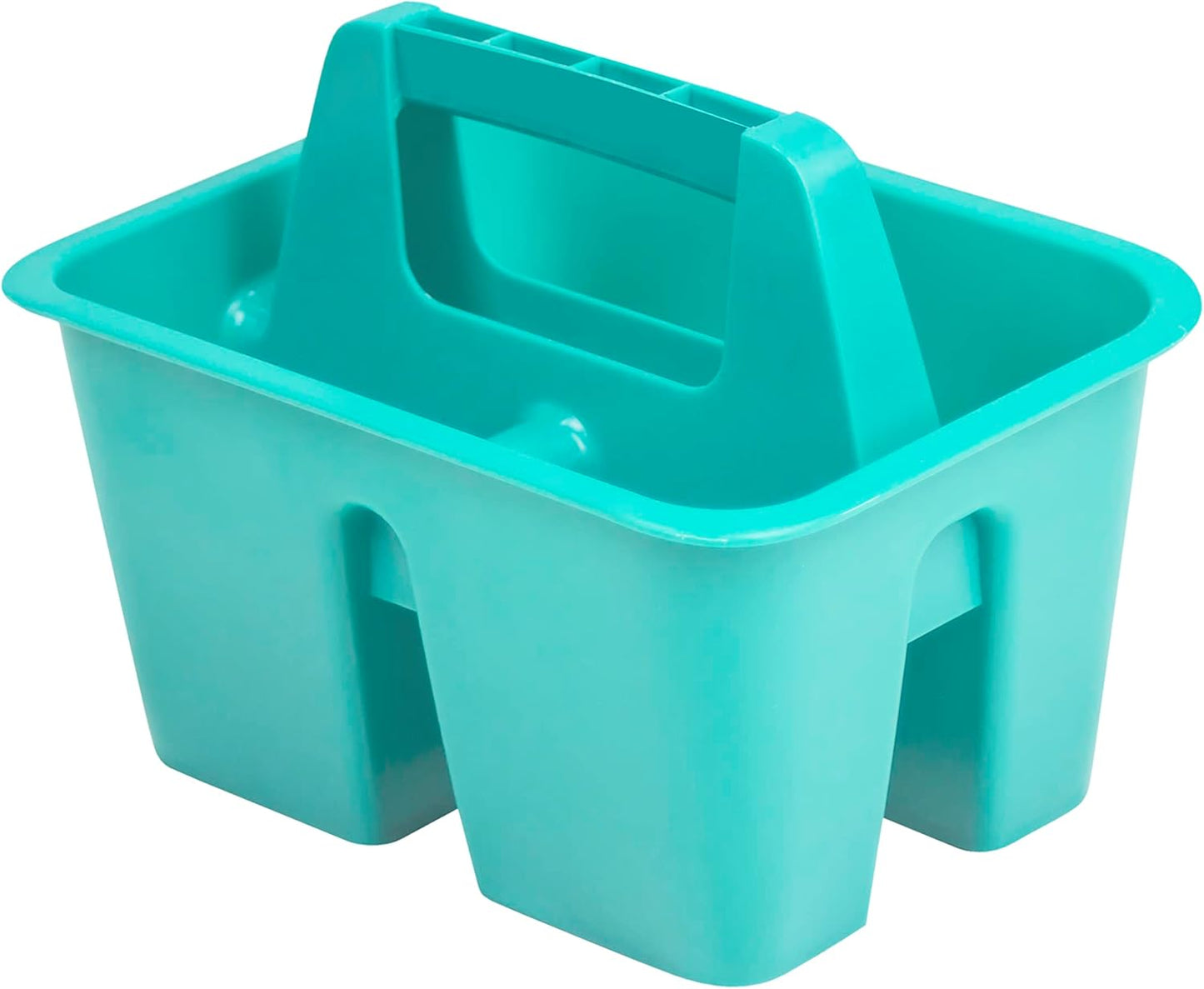 Storex Mini Classroom Caddy, Multipurpose Classroom Organizer with Handle, Teal, 12-Pack (01065U12C)