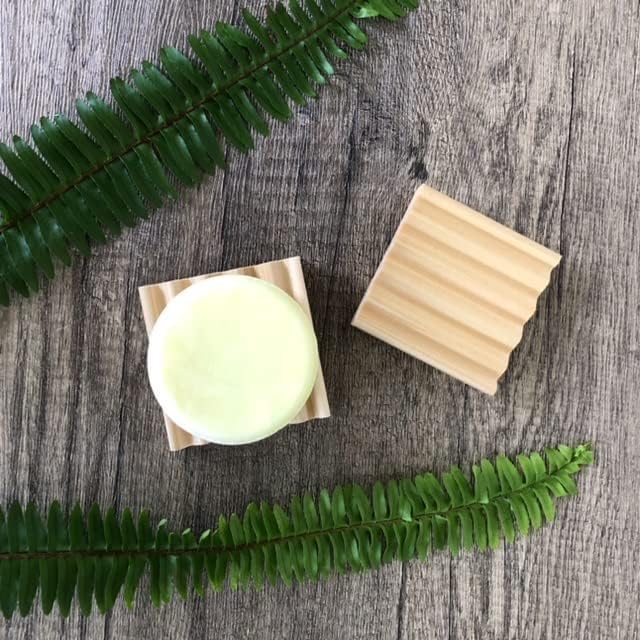 2 Pack Soap Dish, Draining Dish for Our Shampoo Bars & Conditioner Bars, 100% Natural Poplar Wood, No Chemical Varnish, Lacquer or Stain is Used, Handmade in The USA (Mini)
