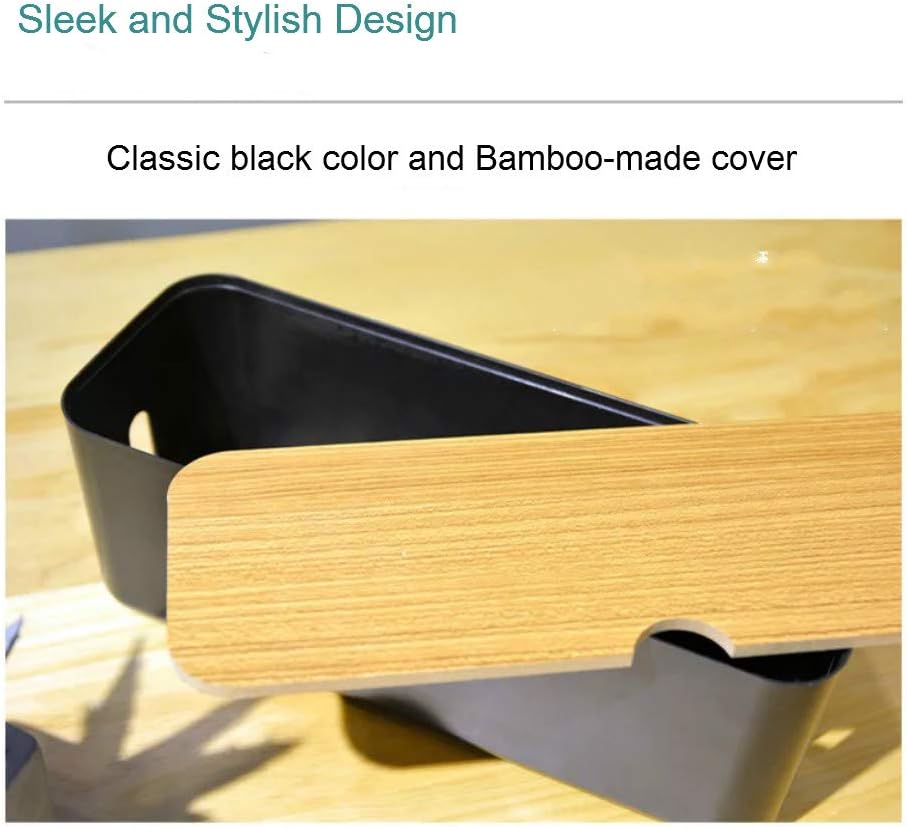 Cable Management Box| Power Stripe Organizer|Cord Organizer Box| Hide and Conceal Power Strips and Electrical Cords from TVs, Computers, and Desks| Keep Pets Safe