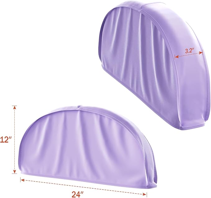 Univivi 12 Inch Satin Garment Shoulder Covers for Clothes (Set of 4) Breathable Shoulder Garment Dust Cover Closet Suit Protects for Suit, Coats, Jackets - Iris