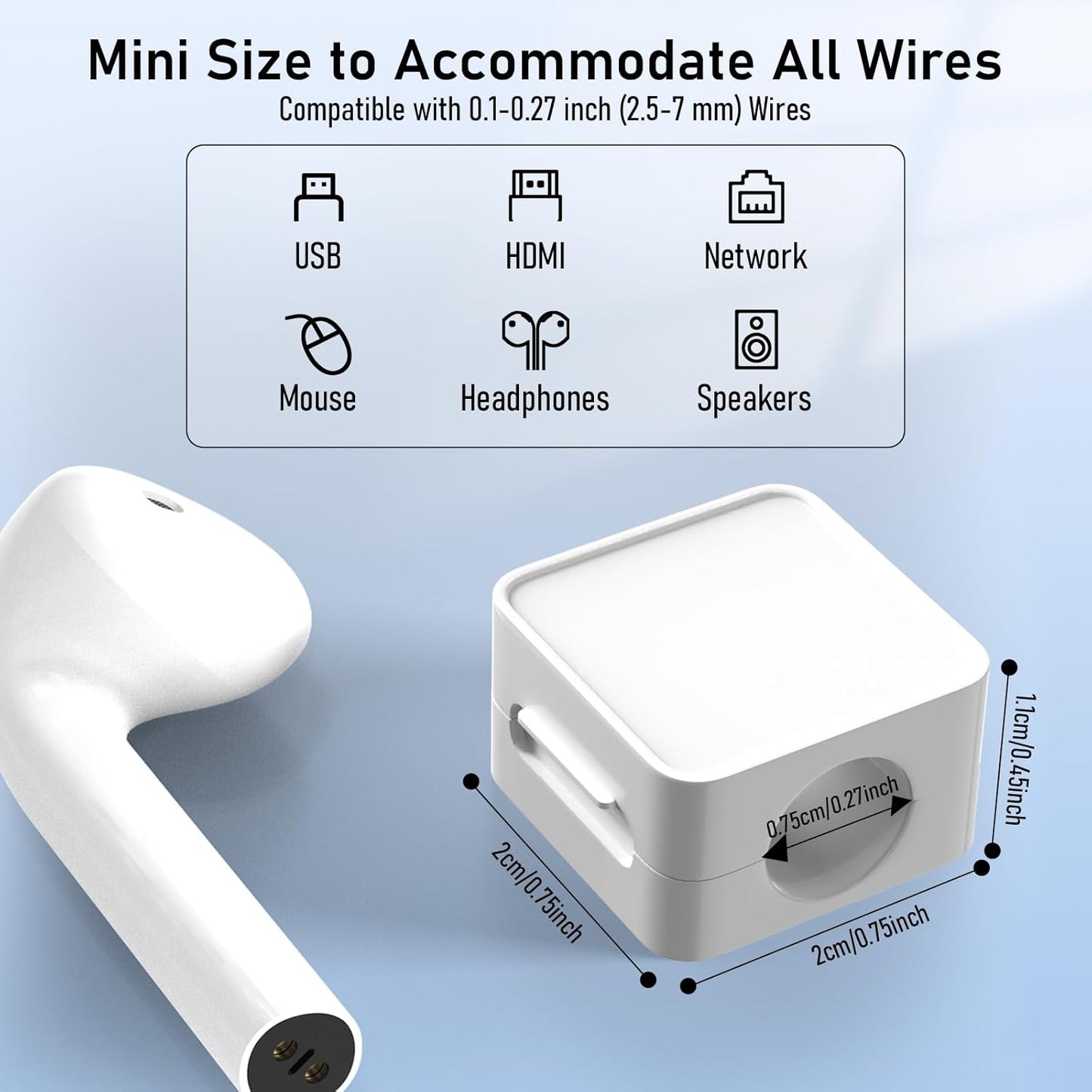 ELZO 12Pack Magnetic Cable Clips,Cord Organizer Holder for Cable Management,Strong Adhesive Charger Wire Organizer Keeper Magnetic Easy Open for Home,Office,Car,Desk,Nightstand