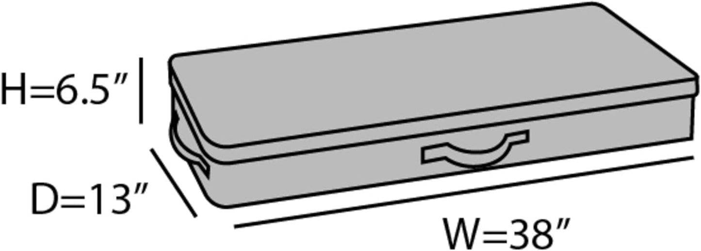 Covermates Keepsakes - Underbed Storage Bag - ID Window - Reinforced Handles - Indoor Storage, Graphite