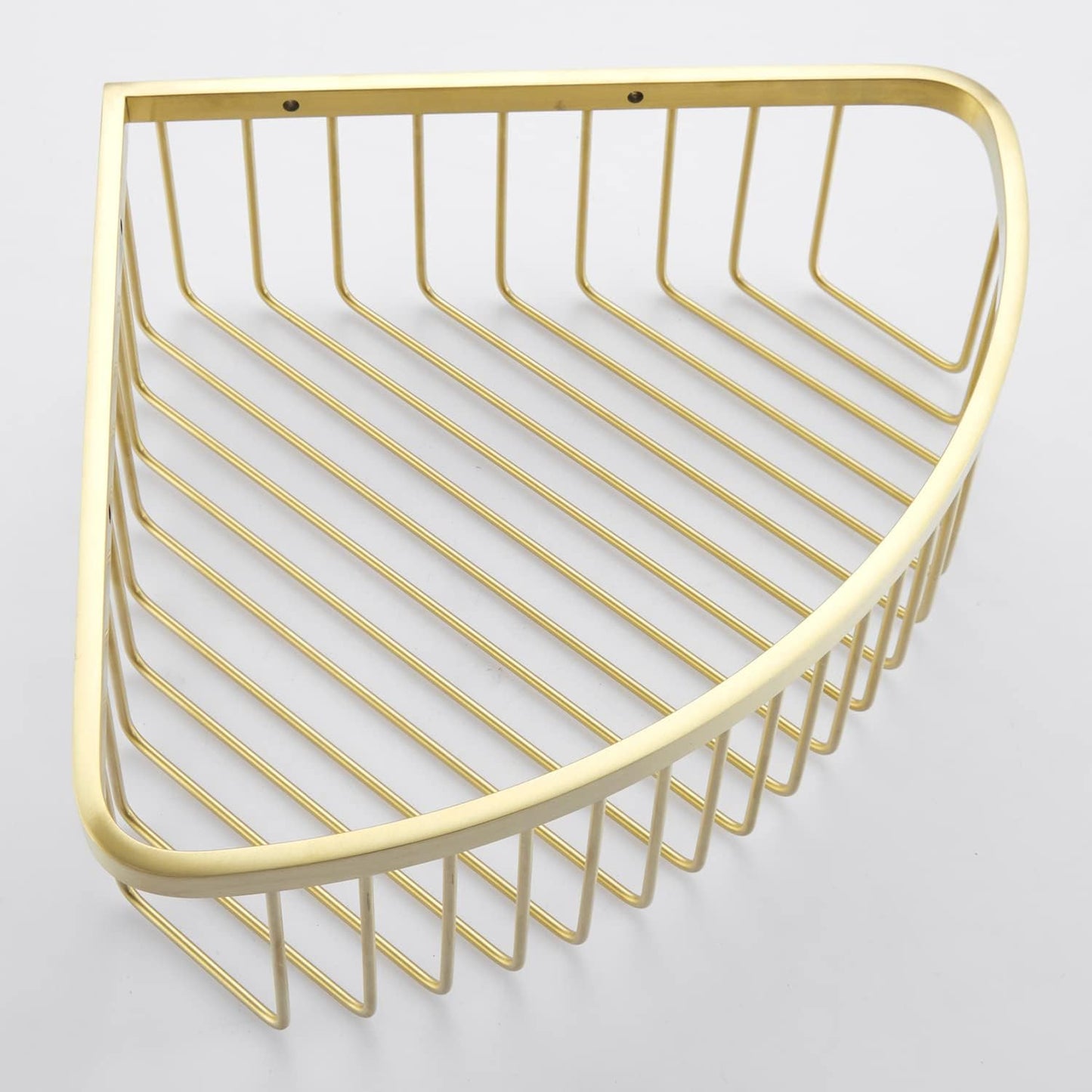 Corner Shower Caddy Organizer, SUS304 Stainless Steel Heavy Duty Rust-Proof Shelf Organizer, Wall Mounted Storage Rack for Bathroom Kitchen, Brushed Gold