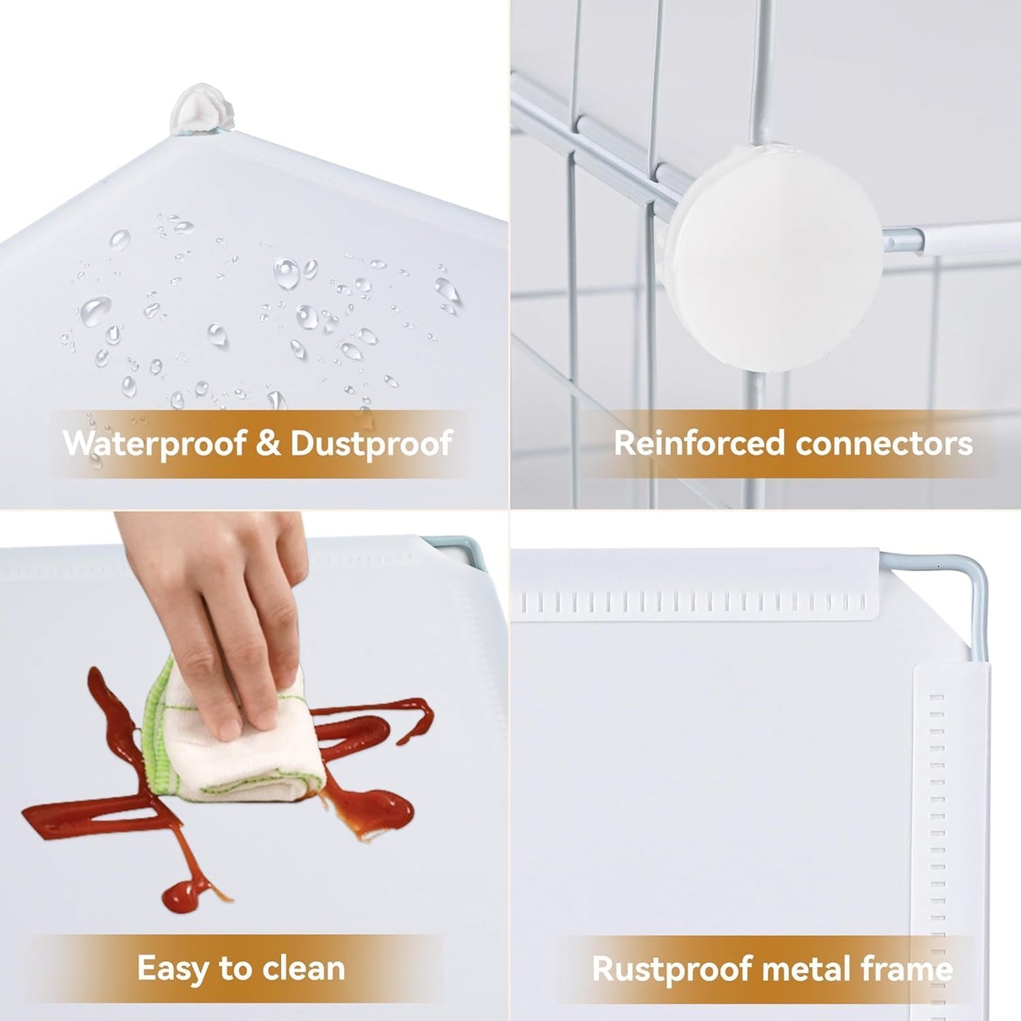 TUMUCUTE Closet Organizer, Organizers and Storage,Cabinet Metal Shelf Rack Storage Shelves Bookshelf,Toy Organizers and Storage Bins (6-Cube, White)