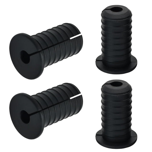 4pc Starlink Cable Grommet 3/4" Silicone Anti-Slip Wall Hole Pass Through Split Cable Bushings for TV Wire Ethernet Cord, Starlink Cable Routing Kit Accessories,38mm/1.5"Ht, Black