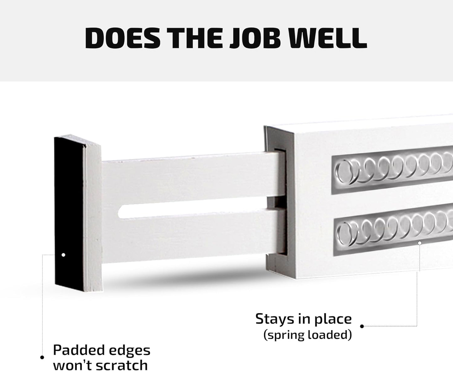 4-Pack Bamboo Drawer Dividers - 2.6" High, 12.5"-17" Adjustable Drawer Organizers for Clothes, Expandable Dresser Separators in Bedroom/Bathroom/Kitchen/Office Organization and Storage (White)