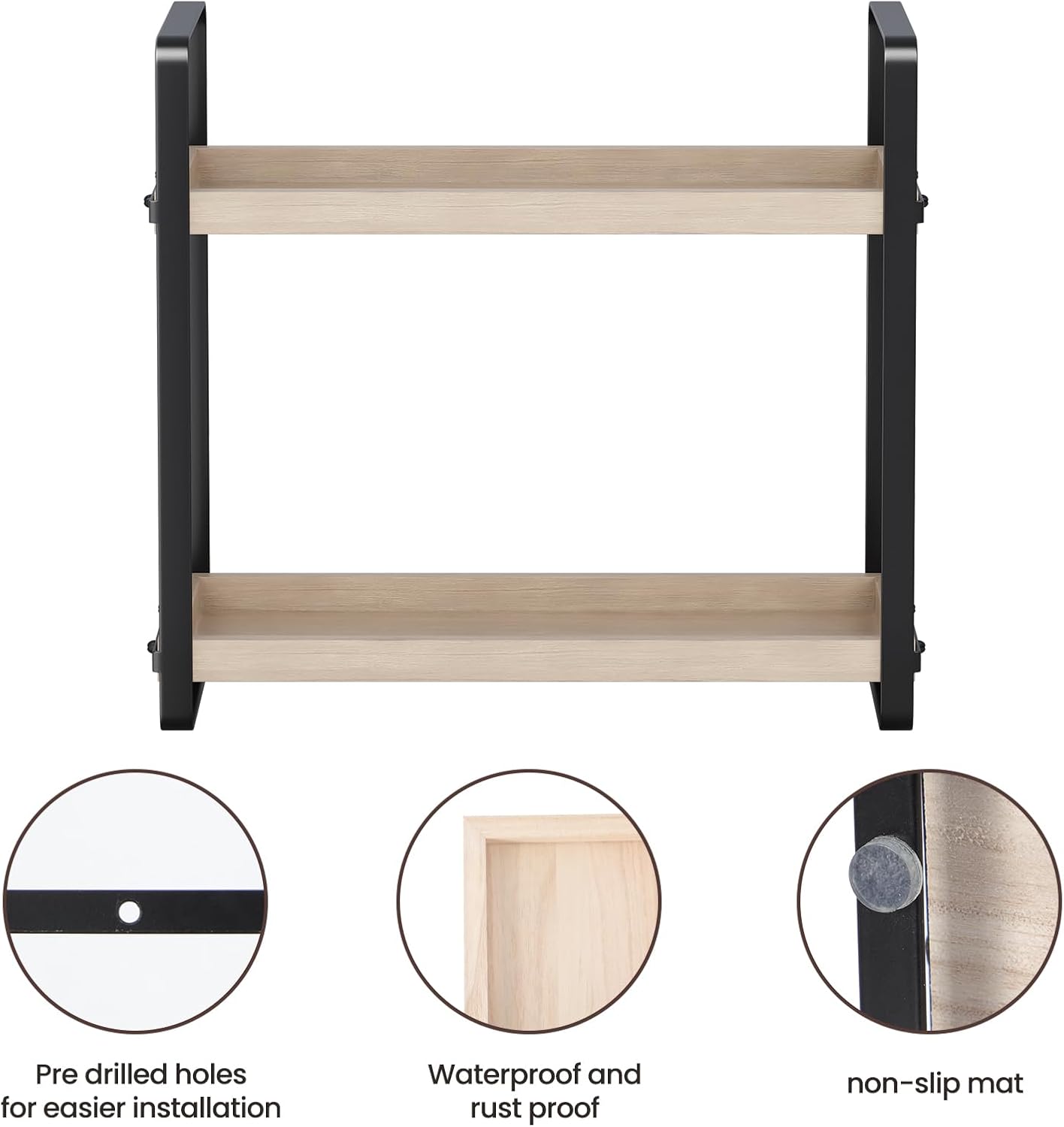 Bathroom Counter Organizer,Bathroom Countertop Organizer,Counter Shelf,Countertop Storage,Organization and Storage,Makeup Shelf,Sink Caddy(Burlywood 2 Tier)