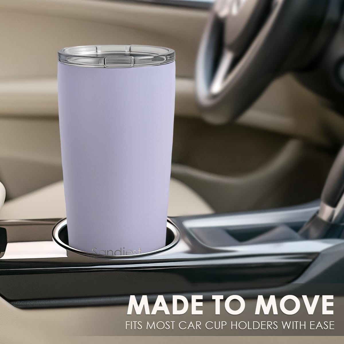 SANDJEST Blue Tumbler 20oz Stainless Steel Double Wall Vacuum Insulated, Travel Coffee Cup, Gifts for Men Women Birthday Christmas