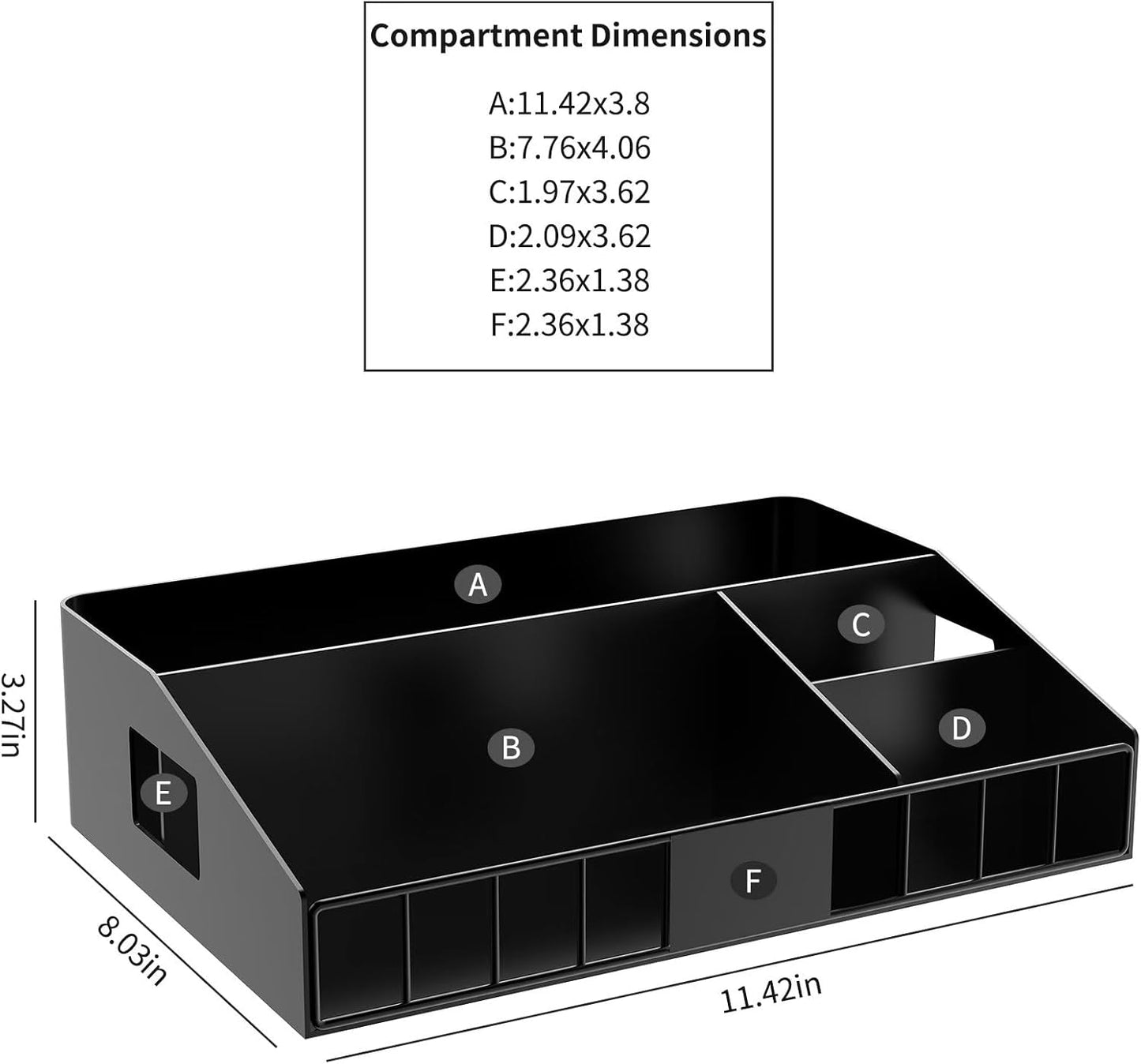 Metal Coffee Station Organizer for Countertop, 2-Pcs Coffee Bar Organizer with Designable DIY Logo, K Cup Pods Holder & Tea Condiment Storage - Rustic Breakroom Kitchen Decor Balck
