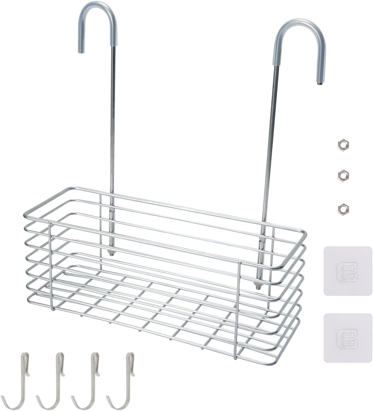 11.02" Shower Caddies,Hanging Shower Rack Bathroom Storage Rack,304 Stainless Steel Rust Proof,Total height 12"/30.5cm