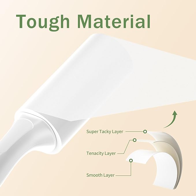 Extra Sticky Lint Roller for Pet Hairs 200 Sheets Lint Rollers for Travel 4 Pack Tough Paper, Small Size Easy Portability, Dog and Cat Hair Lint Rollers Mega Value Set for Clothes