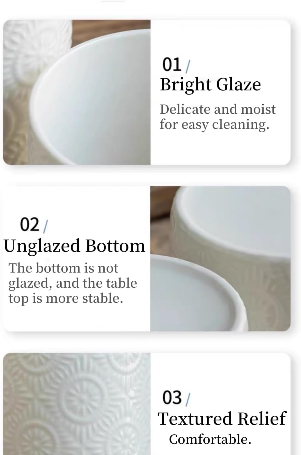 Pen Holder,Nordic Style Ceramic Waterproof Pencil Holder for Desk Simple&Modern Minimalist Makeup Organizer Multifunctional Office Supplies for Home,Kids and Schoo,White